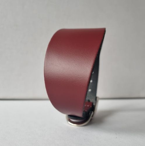 Dog Collar - Greyhound - Variety of Colours & Sizes (Ox Blood Red, Medium)
